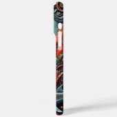 Lebhafte Ozeanreise mit Schiff & Seebad Case-Mate iPhone Hülle (Rückseite / Links)