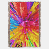 Lebhafte Paint Burst Energy Decke (Vorderseite Vertikal)