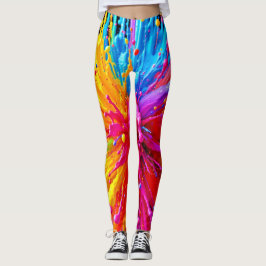 Lebhafte Paint Burst Energy Leggings