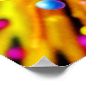 Lebhafte Paint Burst Energy Poster (Ecke)