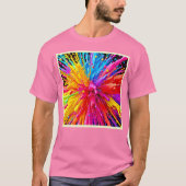 Lebhafte Paint Burst Energy T-Shirt (Vorderseite)