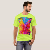 Lebhafte Paint Burst Energy T-Shirt (Vorne ganz)