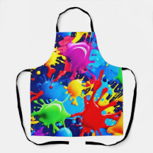 Lebhafte Paint-Spritzer: Eine fette Farbenanweisun