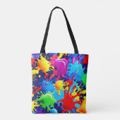 Lebhafte Paint-Spritzer: Eine fette Farbenanweisun Tasche (Rückseite)