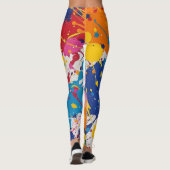 Lebhafte Paint Spritzer Leggings (Rückseite)