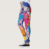 Lebhafte Paint Spritzer Leggings (Links)