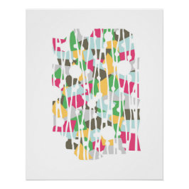 Lebhafte Panels: In Resilence Geometrics verstauen Poster