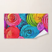 Lebhafte Paper-Rose Badhandtuch Set (Handtuch)