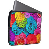 Lebhafte Paper-Rose Laptopschutzhülle (Vorne Rechts)