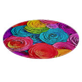 Lebhafte Paper-Rose Schneidebrett (Ecke)