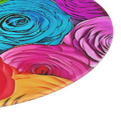 Lebhafte Paper-Rose Schneidebrett (Ecke)