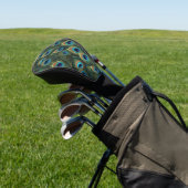Lebhafte Peacock Feathers Golf Headcover (In SItu)