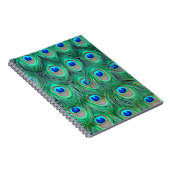 Lebhafte Peacock Feathers Notizblock (Rechte Seite)