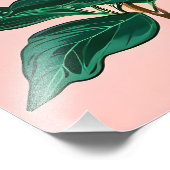 Lebhafte Peony Floral Art Fotodruck (Ecke)