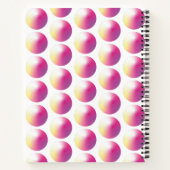 Lebhafte Perlenkreise mit Gefälle. Notizblock (Rückseite)