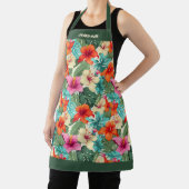 Lebhafte, personalisierbare tropische Flora Schürze (InSitu)