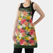 Lebhafte, personalisierbare tropische Flora Schürze (InSitu)