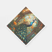 Lebhafte Pfauen Napkins: Der elegante Tisch Serviette (Ecke)