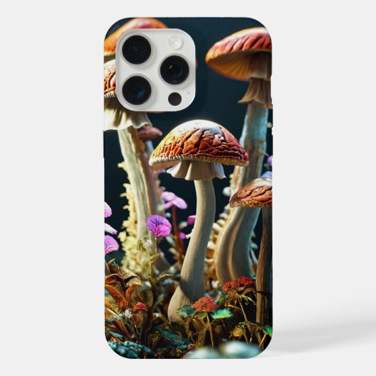 Lebhafte Pilze iPhone Hülle (Rückseite)