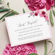 Lebhafte Pink Floral Xmas Buchanfrage Kinderdusche