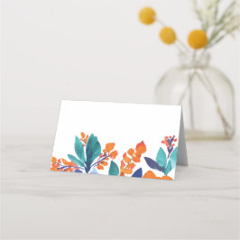 Lebhafte Platzkarte der Blumenblüten