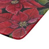 Lebhafte Poinsettia in Wasserfarbe Schneidebrett (Ecke)