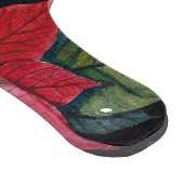 Lebhafte Poinsettia in Wasserfarbe Schneidebrett (Ecke)