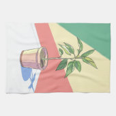 Lebhafte Potted House-Pflanze Geschirrtuch (Horizontal)