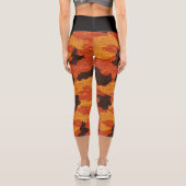 Lebhafte Print Capri Yoga Pants (Rückseite)
