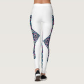 Lebhafte Psychedelic Mandala Dream Leggings (Rückseite)