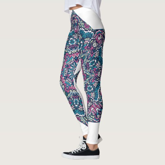 Lebhafte Psychedelic Mandala Dream Leggings (Links)