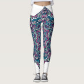 Lebhafte Psychedelic Mandala Dream Leggings (Vorderseite)