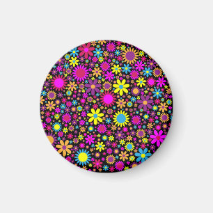 Lebhafte psychedelische Blume in Bloom-67566 Magnet