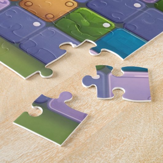 Lebhafte Puzzle Game Art - farbenfrohe Puzzle D (Seite)