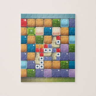 Lebhafte Puzzle Game Art - farbenfrohe Puzzle D