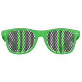 Lebhafte Racing Stripes für grüne Kohlenstofffaser Sonnenbrille (Vorderseite)