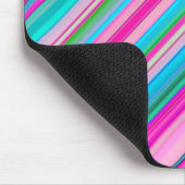 Lebhafte Rainbow-Farben Streifen Muster-21056 Mousepad (Ecke)