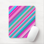 Lebhafte Rainbow-Farben Streifen Muster-21056 Mousepad (Mit Mouse)