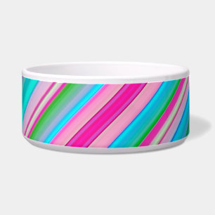 Lebhafte Rainbow-Farben Streifen Muster-21056 Napf