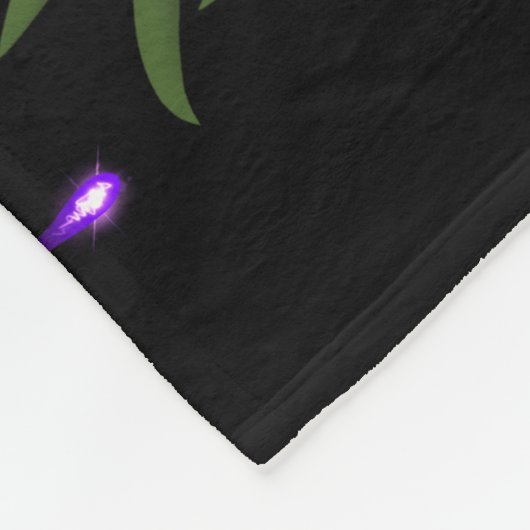 Lebhafte Rainbow-Glühende Pilze Fleecedecke (Ecke)