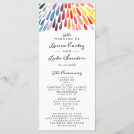 Lebhafte Rainbow-Hochzeit Programm