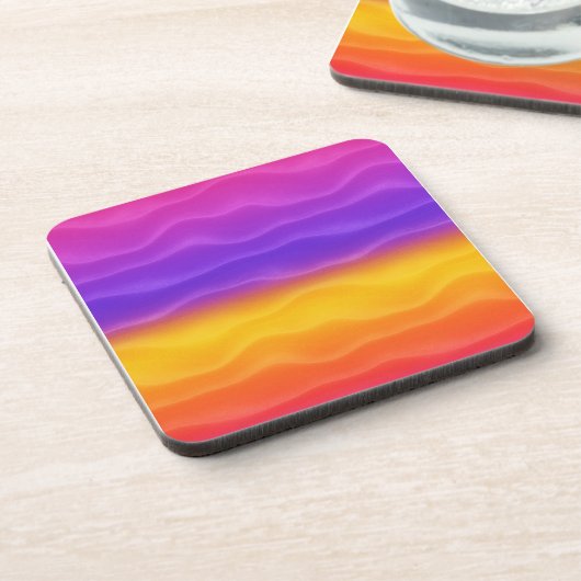 Lebhafte Rainbow Sand Dunes Untersetzer (Linke Seite)