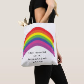 Lebhafte Rainbow Tote Bag Tasche (Von Nahem)