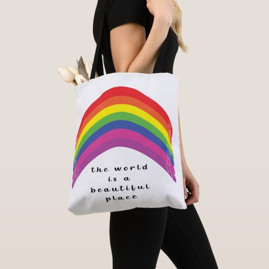 Lebhafte Rainbow Tote Bag Tasche (Von Nahem)