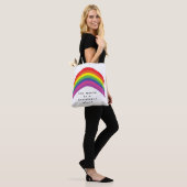 Lebhafte Rainbow Tote Bag Tasche (Am Model)