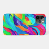Lebhafte Rainbow-Wirbel Abstrakt Art Case-Mate iPhone Hülle (Rückseite (Horizontal))
