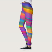 Lebhafte Rainbow-Wirbel Leggings (Links)