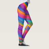 Lebhafte Rainbow-Wirbel Leggings (Rechts)