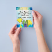 Lebhafte Rays Custom Cleaning Service Business Flyer (Gruppe)
