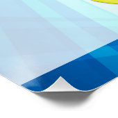 Lebhafte Rays Custom Cleaning Service Business Poster (Ecke)